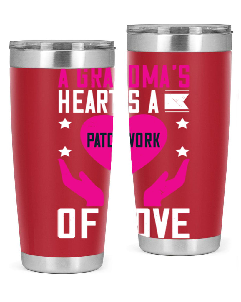 A grandma’s heart is a patchwork of love 86#- grandma - nana- Tumbler