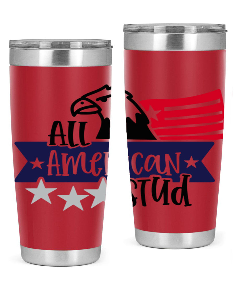 All American Stud Style 142#- Fourt Of July- Tumbler