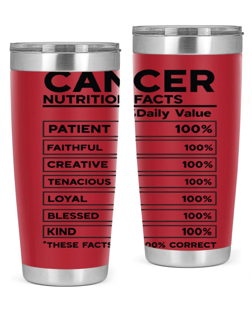 Cancer Nutrition Facts 148#- zodiac- Tumbler