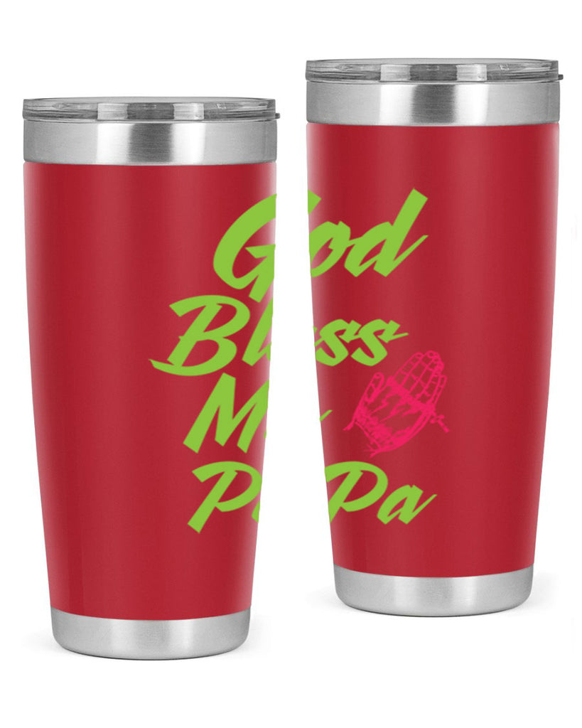 God Bless Papa 107#- grandpa - papa- Tumbler