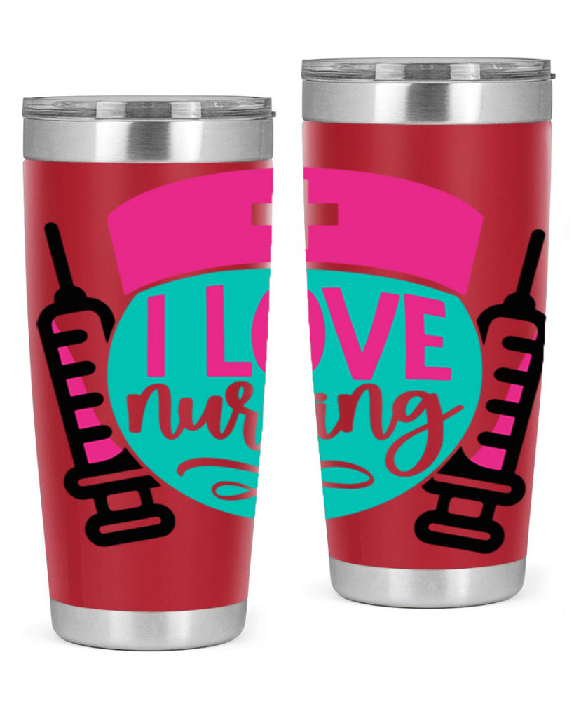 I Love Nursing Style Style 172#- nurse- tumbler