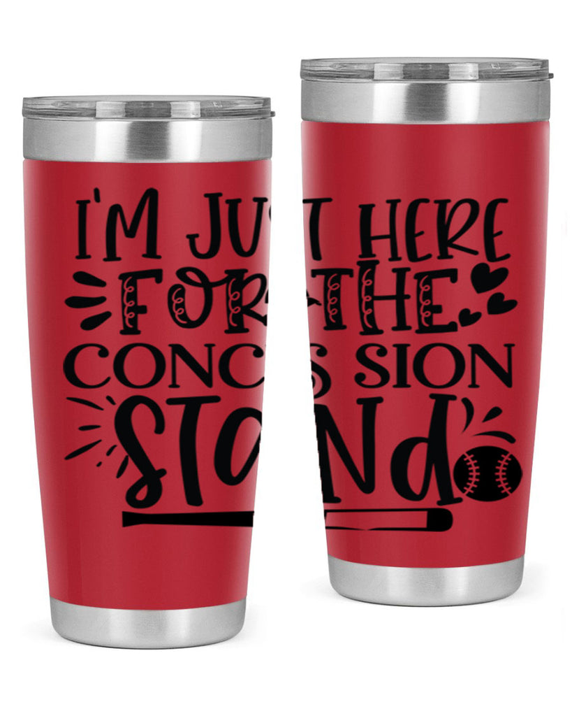 Im Just Here For the Conces sion stand 2072#- baseball- Tumbler