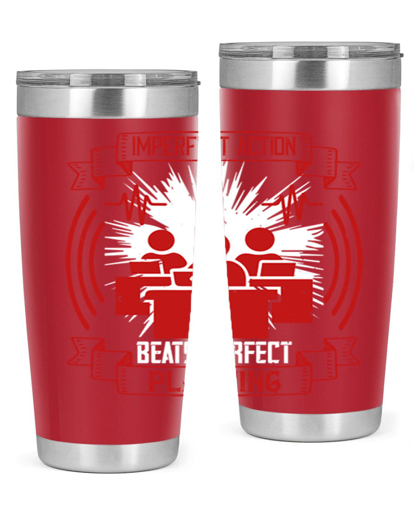 Imperfect action beats perfect planning Style 29#- coaching- tumbler