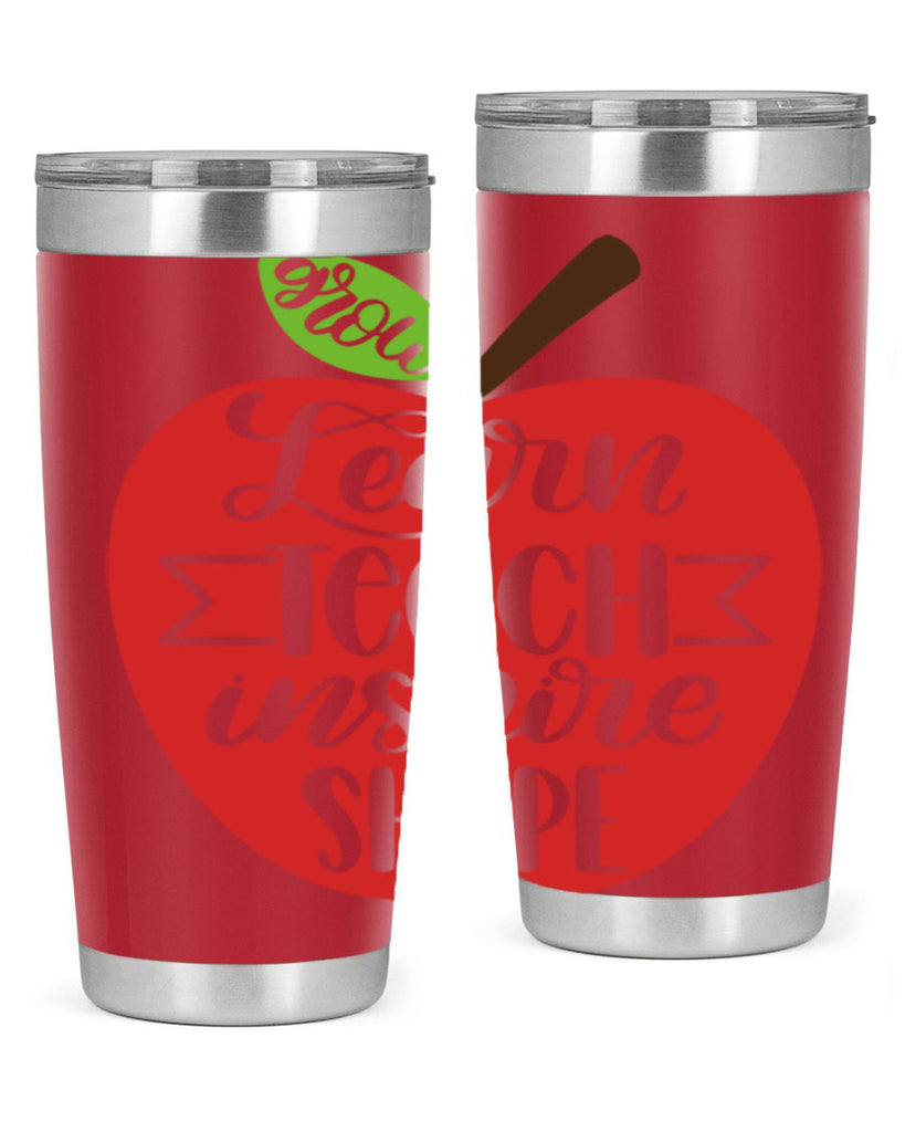Learn Teach Inspire Shape Style 68#- teacher- tumbler