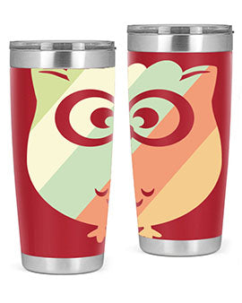 Owl Retro Style Vintage A TurtleRabbit 15#- owl- Tumblers