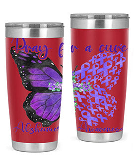 Pray For A Cure AlzheimerS Awareness 208#- alzheimers- Tumbler