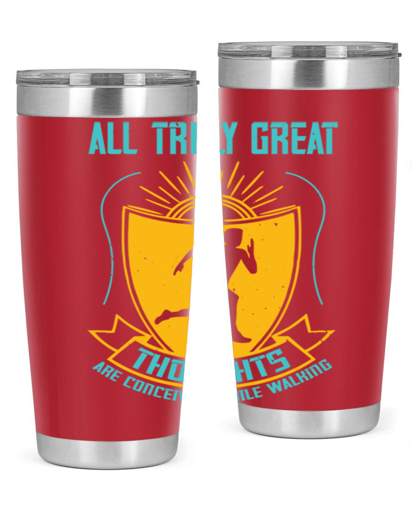 all truly great thoughts are 49#- running- Tumbler