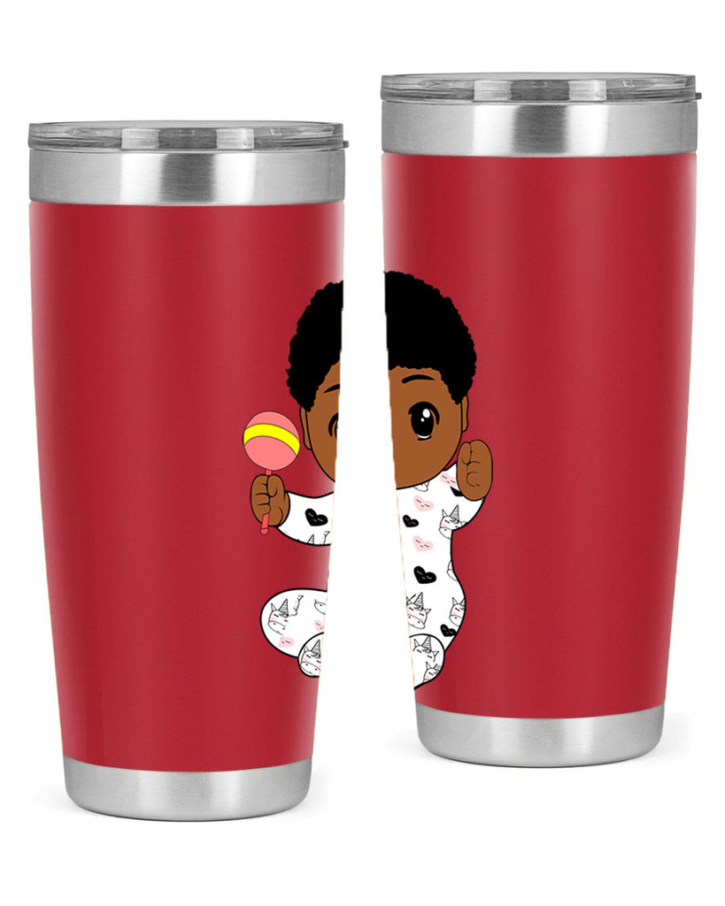 black baby boy 7#- black men - boys- tumbler