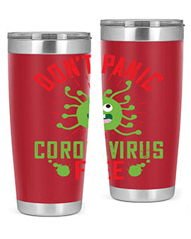 dont panic coronavirus free Style 43#- corona virus- Tumbler