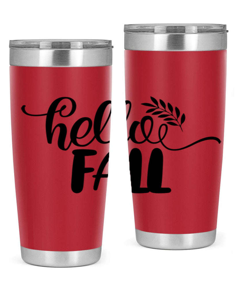 hello fall 54#- thanksgiving- Tumbler