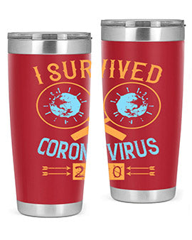 i survived corona virus Style 34#- corona virus- Tumbler
