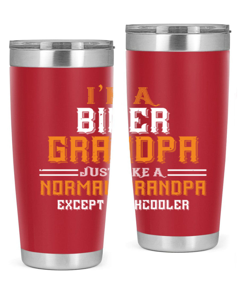 im a biker grandpa just like a normal grandpa except muchcooler 38#- grandpa - papa- Tumbler