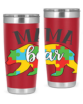 mama bear Style 32#- autism- Tumbler