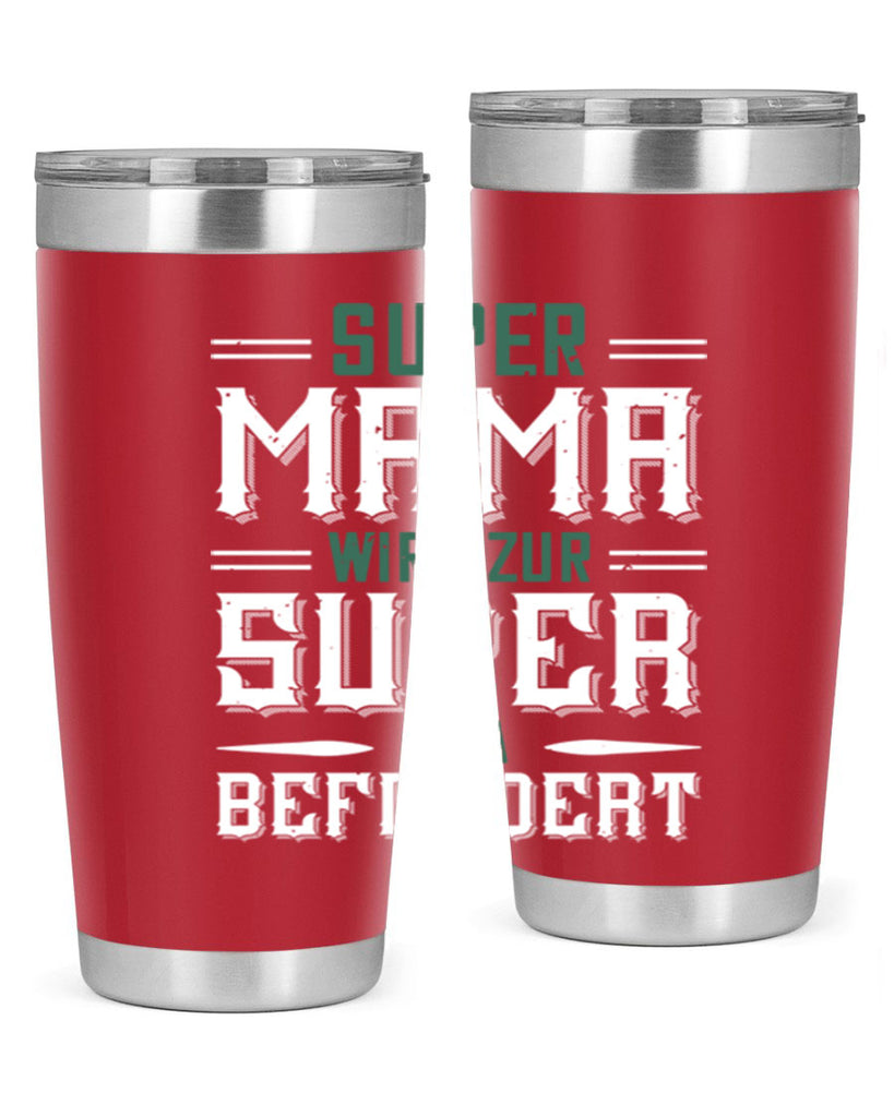 super mama wird zur 9#- grandpa - papa- Tumbler