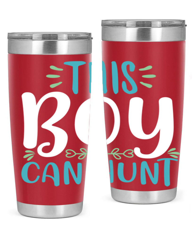 this boy can huntt 1#- easter- Tumbler