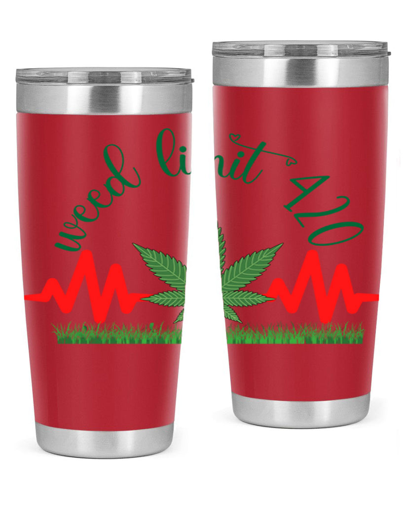 weed limit 420 cannabis hearbeat 291#- marijuana- Tumbler
