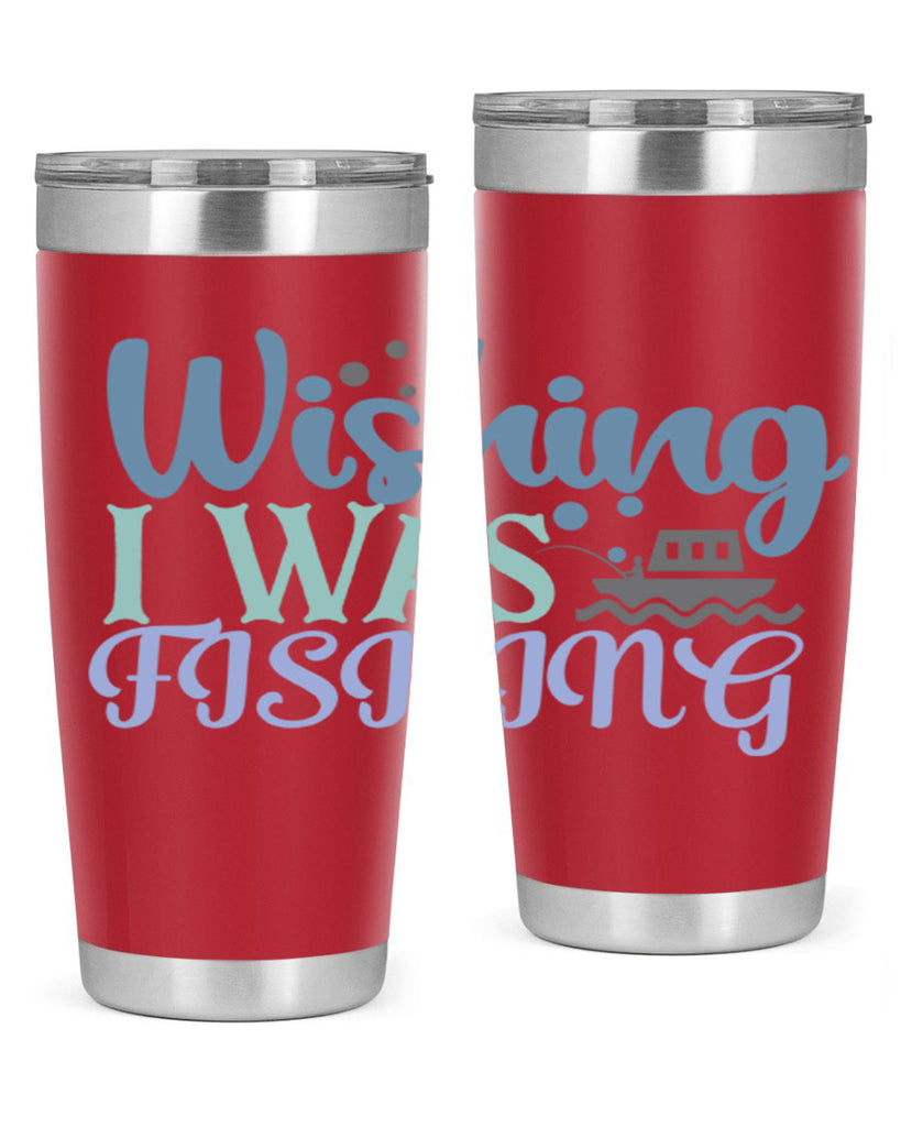 wishing i was fishing 190#- fishing- Tumbler