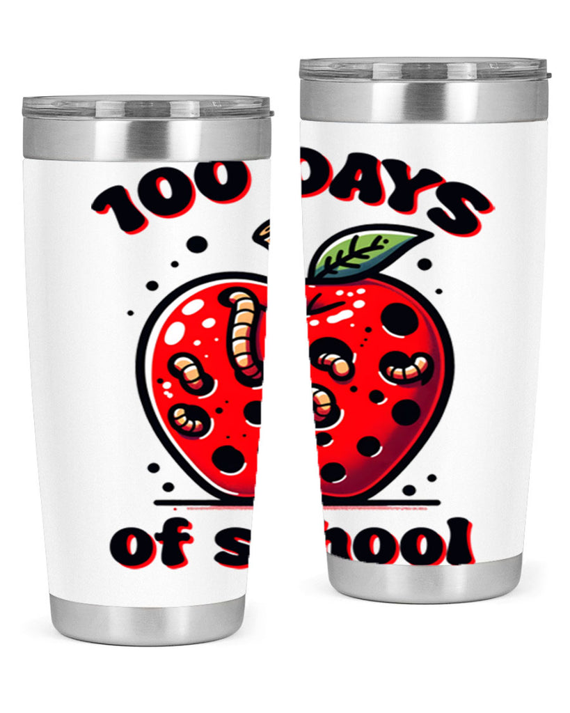 100 Days of School Apple 31#- 100 days of school- Tumbler