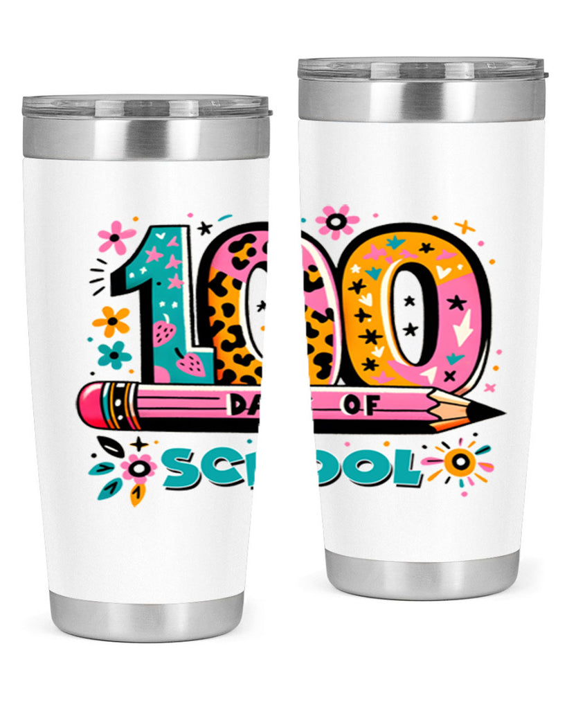 100 days of school lighting 32#- 100 days of school- Tumbler