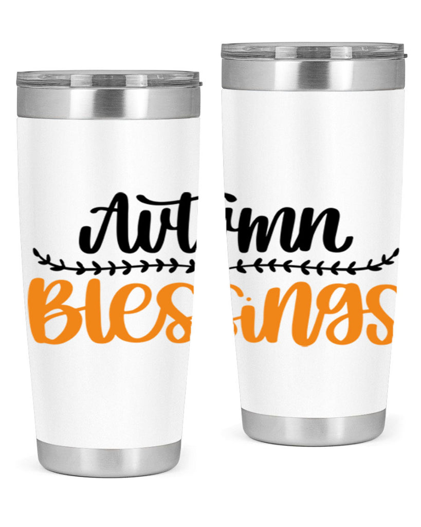 Autumn Blessings 473#- fall- Tumbler