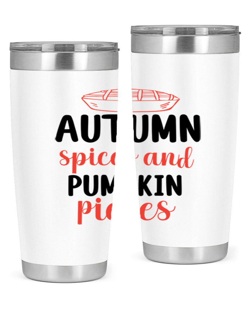 Autumn spices and pumpkin pieces 32#- fall- Tumbler