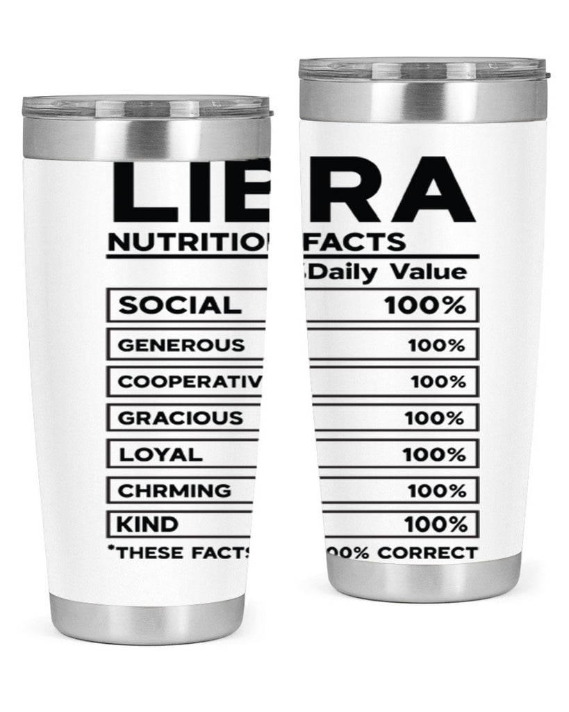 Libra Nutrition Facts 318#- zodiac- Tumbler