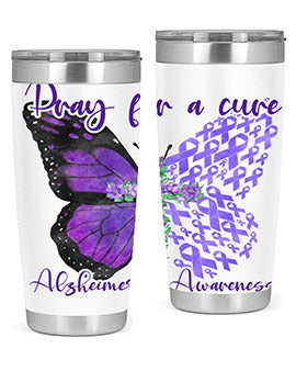 Pray For A Cure AlzheimerS Awareness 208#- alzheimers- Tumbler