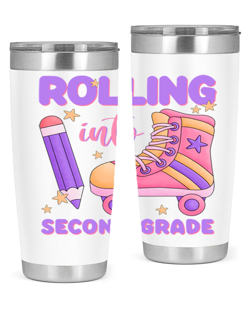 Rolling into 2nd Grade 24#- second grade- Tumbler