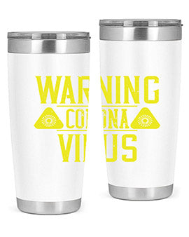 Warning Corona Virus Style 17#- corona virus- Tumbler