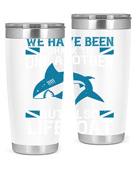We have been shark to one another but also lifeboat Style 6#- shark  fish- Tumbler