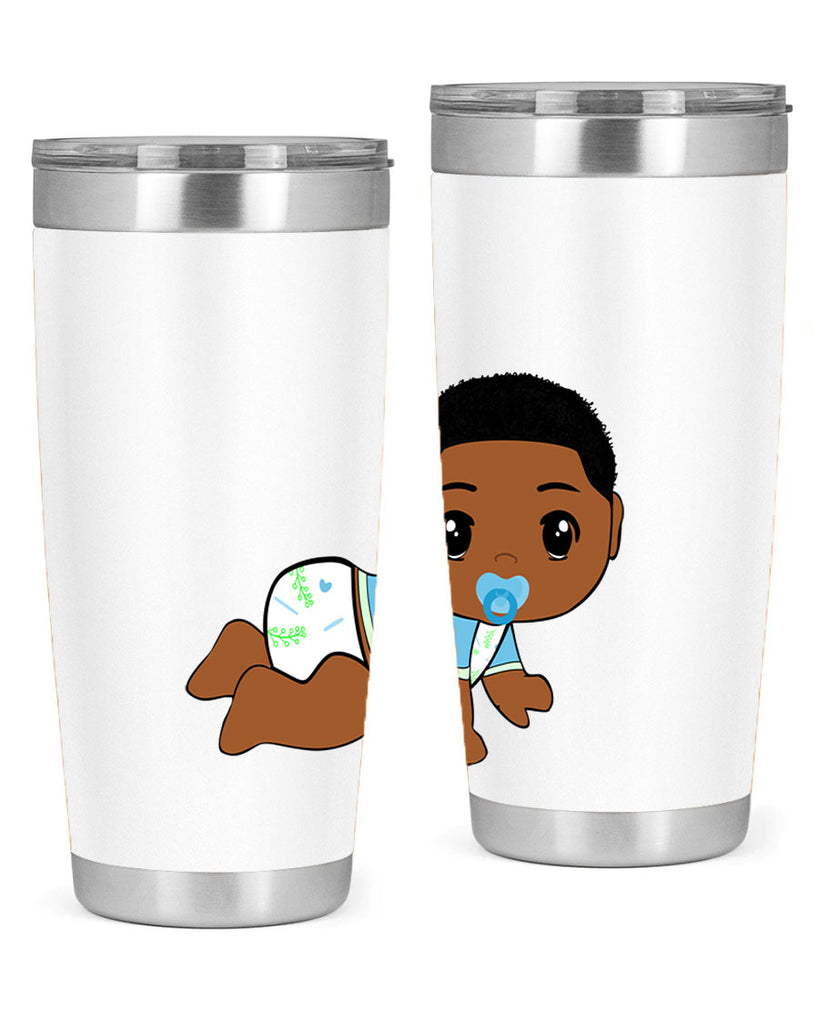 black baby boy 1#- black men - boys- tumbler