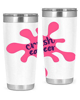 crush cancer Style 14#- breast cancer- Tumbler