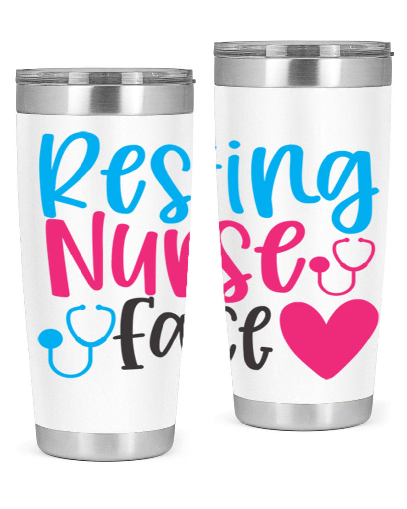 resting nurse face Style 355#- nurse- tumbler
