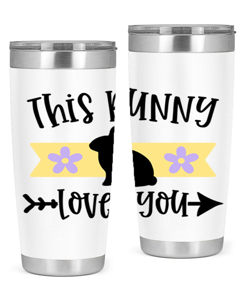 this bunny loves you 10#- easter- Tumbler
