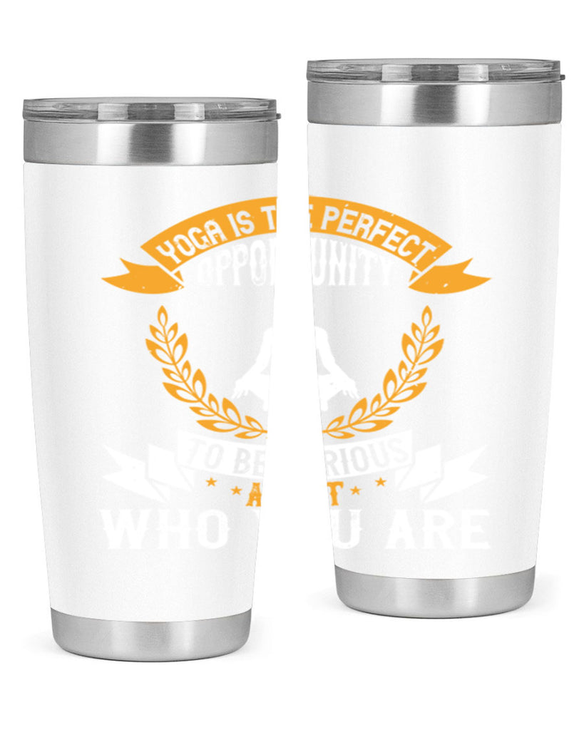 yoga is the perfect opportunity to be curious about who you are 18#- yoga- Tumbler