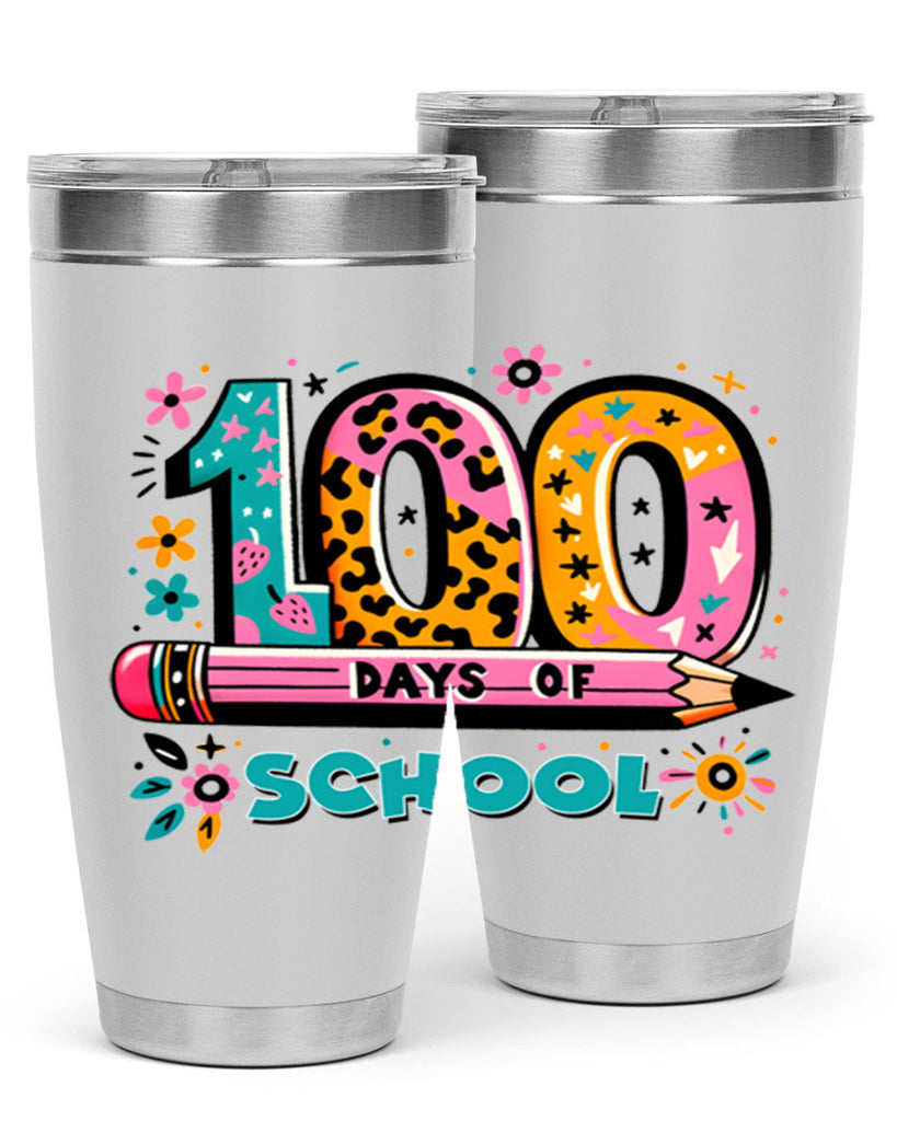100 days of school lighting 32#- 100 days of school- Tumbler