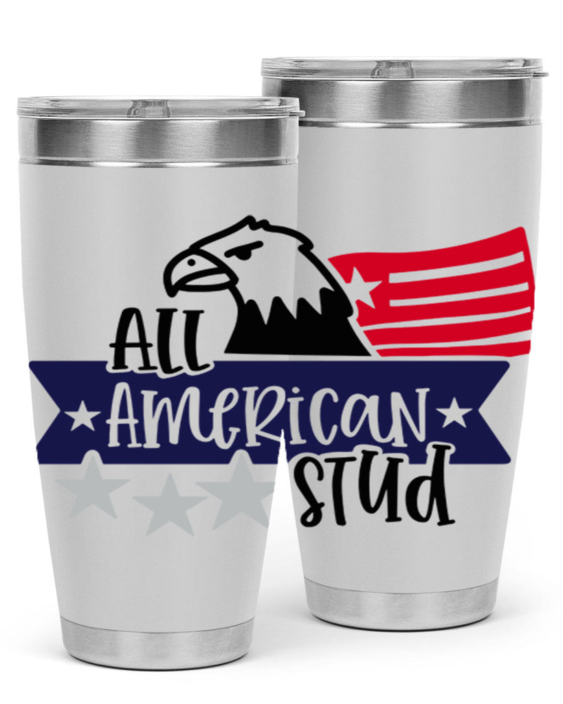 All American Stud Style 142#- Fourt Of July- Tumbler
