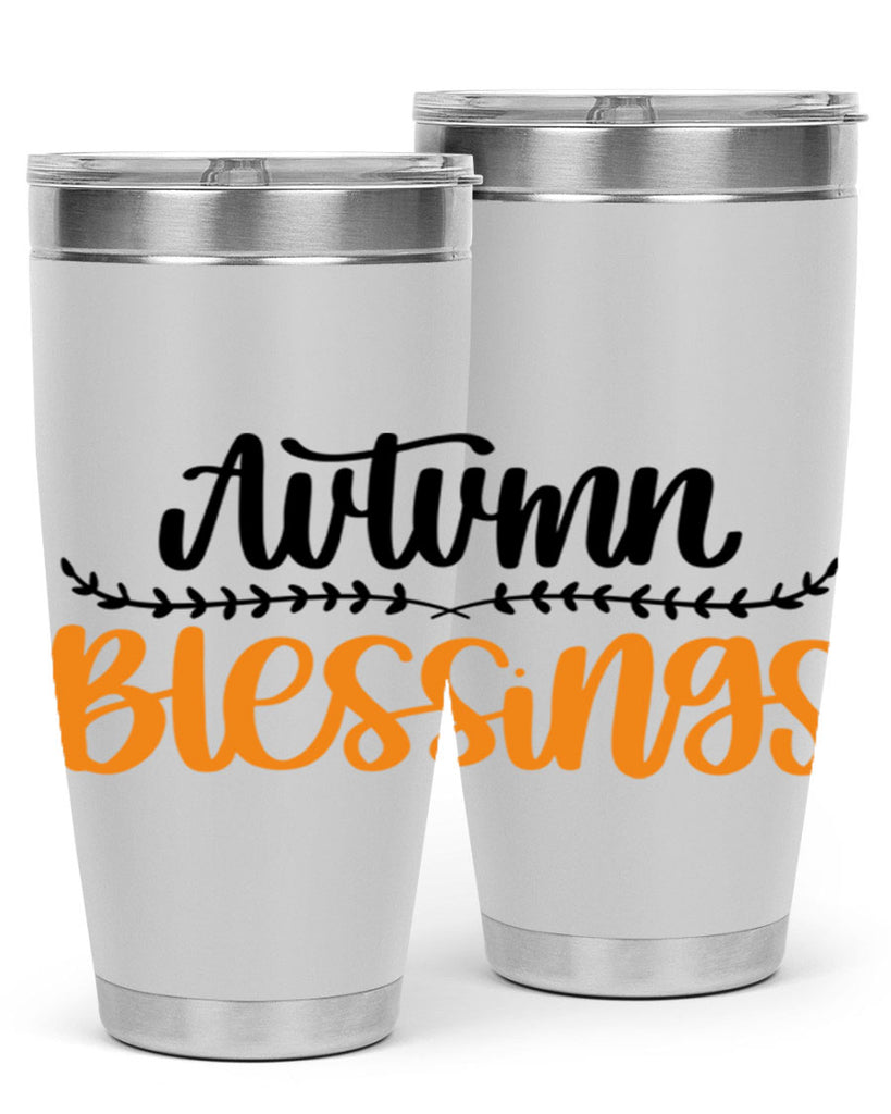 Autumn Blessings 473#- fall- Tumbler