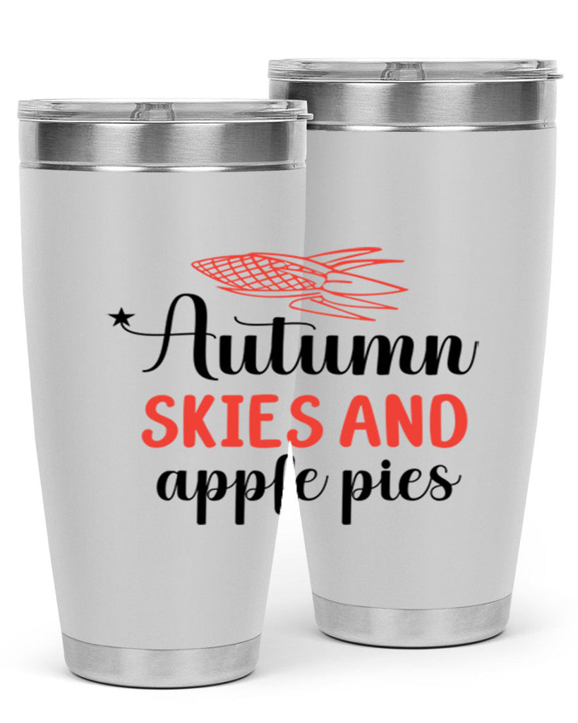 Autumn skies and apple pies 29#- fall- Tumbler