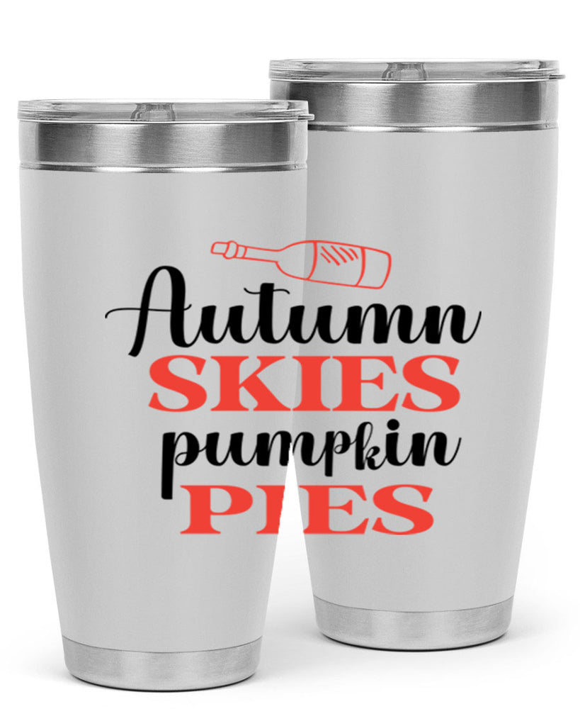 Autumn skies pumpkin pies 31#- fall- Tumbler