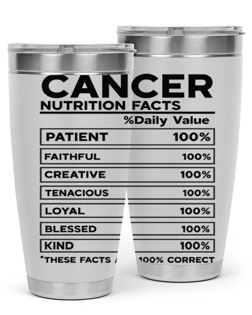Cancer Nutrition Facts 148#- zodiac- Tumbler