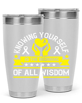 Knowing yourself is the beginning of all wisdom Style 38#- self awareness- Tumbler