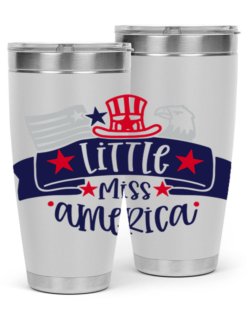 Little Miss America Style 162#- Fourt Of July- Tumbler