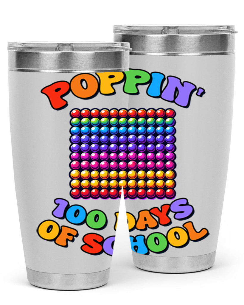 Poppin my way through PNG 54#- 100 days of school- Tumbler