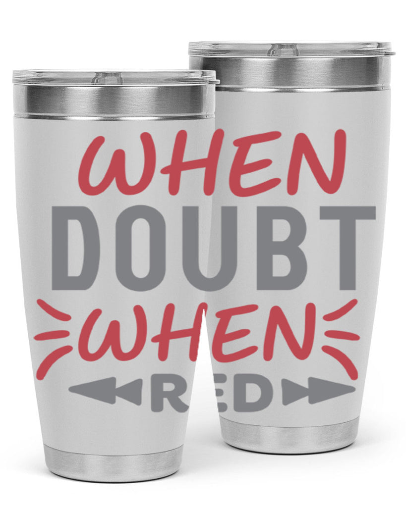 When Doubt Wear Red 154#- fashion- Cotton Tank