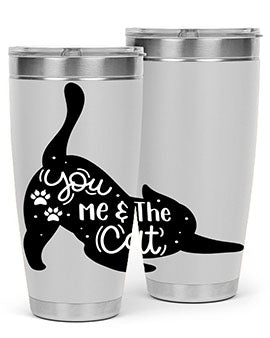 You Me The Cat Style 111#- cat- Tumbler