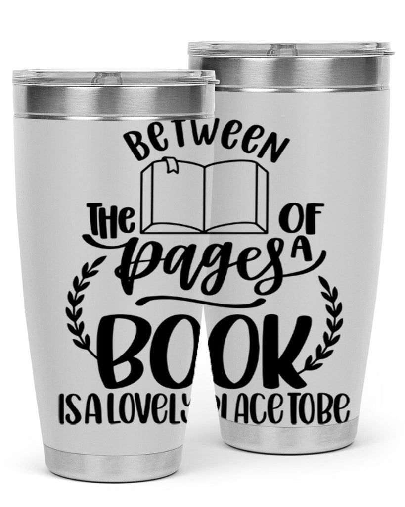 between the pages of a book 52#- reading- Tumbler