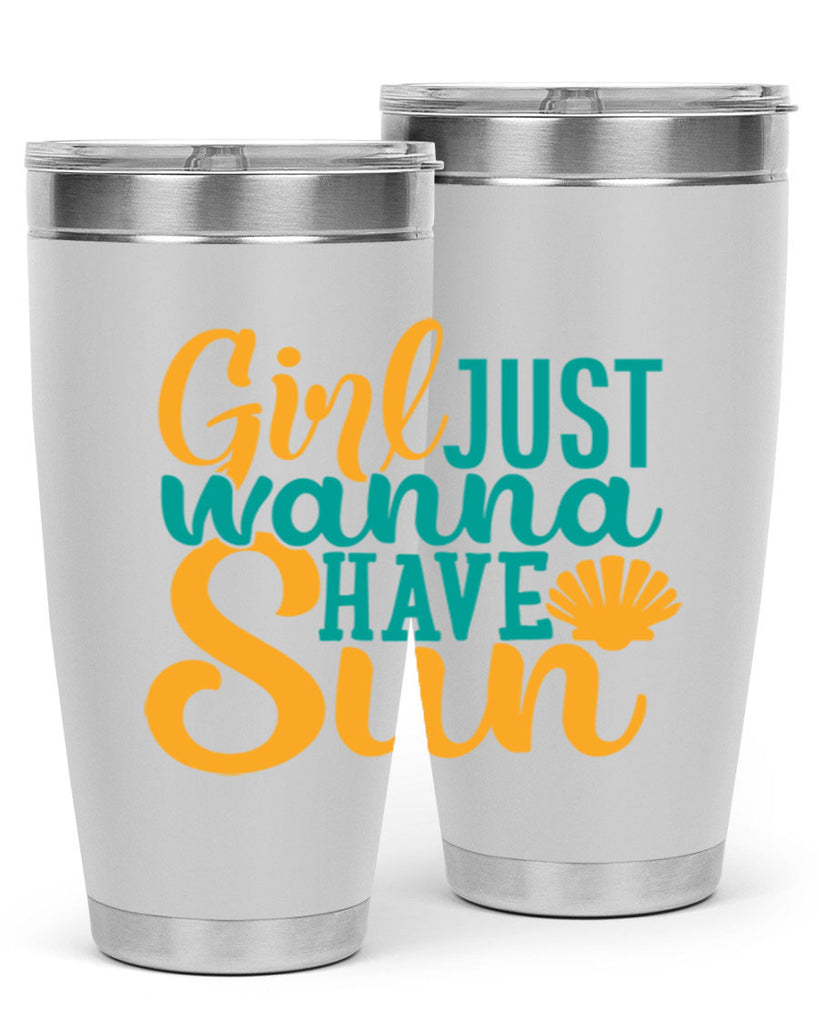 girls just wanna have sun Style 101#- summer- Tumbler