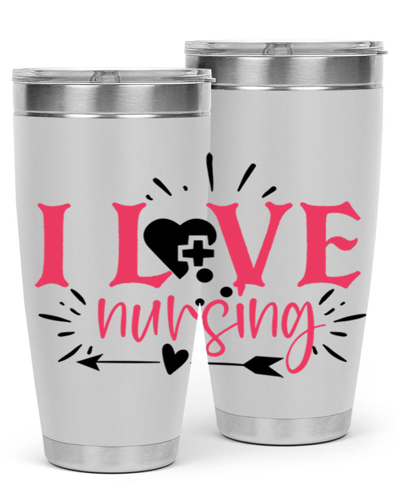 i love nursing Style 380#- nurse- tumbler