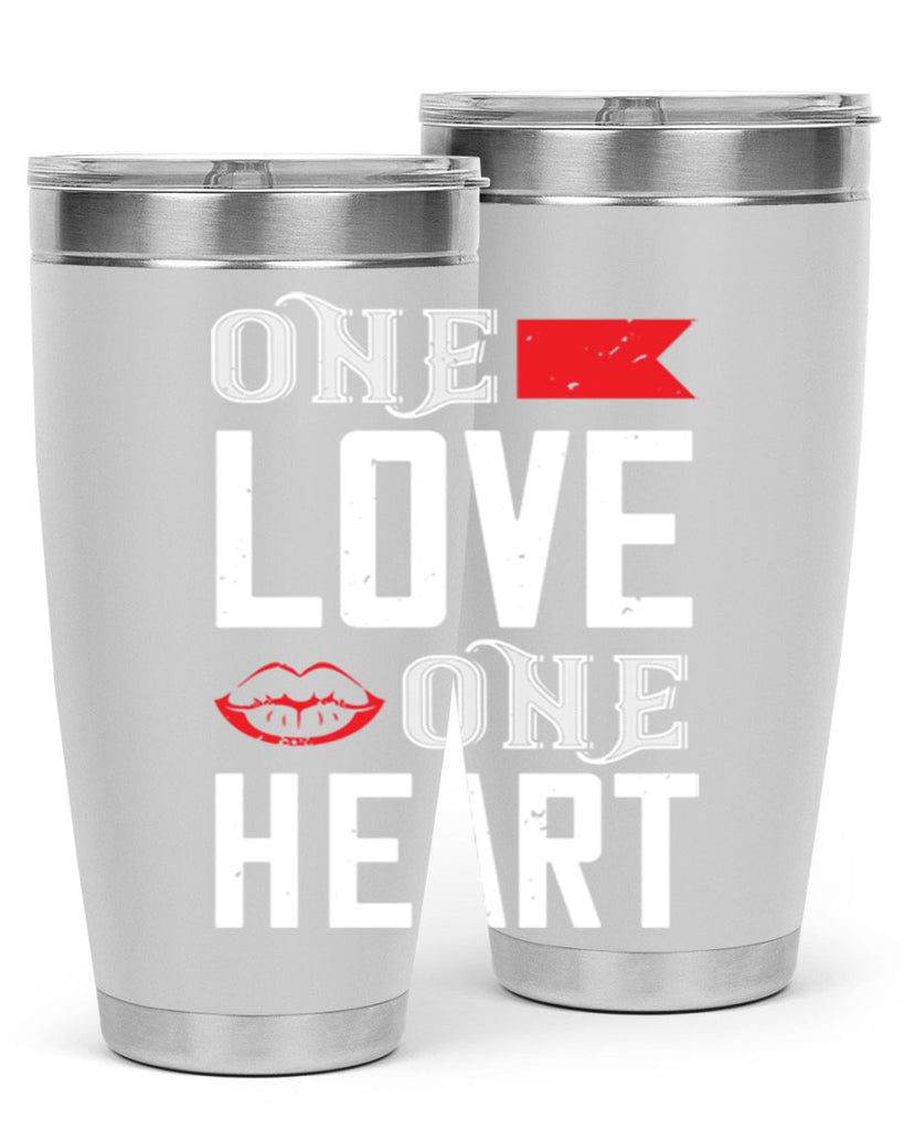 one love one heart 32#- valentines day- Tumbler